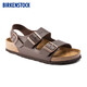 BIRKENSTOCK勃肯德國(guó)進(jìn)口男女款時(shí)尚舒適百搭軟木Milano系踝涼鞋 棕色-窄版0034703 38