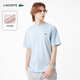 LACOSTE法國鱷魚(yú)男裝25春夏新款純色簡(jiǎn)約休閑純棉短袖T恤|TH7318 T01/淺藍色 L 5