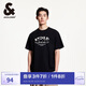 杰克·瓊斯（JACK&JONES） 春季復古貼布繡純棉舒適日常休閑簡約寬松短袖T恤男裝225101078