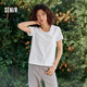 森馬（Semir）短袖t恤女短款合體顯瘦正肩內(nèi)搭25夏涼感修身打底衫109325100001