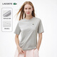 LACOSTE法國鱷魚(yú)女裝25春夏新款時(shí)尚寬松休閑舒適純棉短袖T恤|TF7215 CCA/銀灰色 XL /175