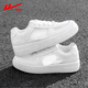 回力男鞋夏季透氣網(wǎng)面小白鞋男情侶百搭休閑運動(dòng)板鞋子男 白色 42
