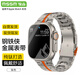 MSSM【純鈦】適用蘋果手表ultra2表帶鋼鐵俠apple iwatch s10/9/8鈦金屬男士表帶-鈦橙44/45/46/49mm