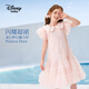 迪士尼（DISNEY）女童時尚亮片連衣裙兒童中大童網(wǎng)紗拼接裙子25夏HYZ24W024粉120