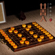 廿青人廿青人金絲楠木中國象棋實(shí)木大號帶棋盤(pán)高檔棋盒送長(cháng)輩父親節禮物 6.0規格楠竹棋盤(pán)+金絲黃心楠棋子