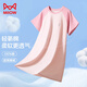 貓人兒童睡衣少女【100%棉】夏季薄款睡裙女童中大童休閑可外穿家居裙
