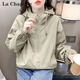 拉夏貝爾（La Chapelle）短外套女裝2025年春秋新款韓版寬松時尚小個子外套風(fēng)衣夾克上衣女 卡其 M 【推薦100-110斤左右】