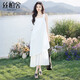 絲柏舍拼接連衣裙2026夏裝新款女裝時(shí)尚寬松度假風(fēng)溫柔中長(cháng)裙
