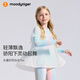 moodytiger【仙女家族】女童T恤輕薄涼感夏兒童防曬衣長(cháng)袖假兩件上衣親子裝