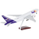 嘉識聯(lián)邦快遞飛機(jī)模型波音747合金FEDEX貨運(yùn)航空B77747cm擺件慣性滑行 47厘米777聯(lián)邦快遞