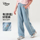 迪士尼（DISNEY）女童時(shí)尚洋氣長褲兒童中大童輕薄褲子運(yùn)動(dòng)褲25夏DA521AE37藍(lán)130