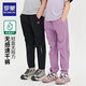羅蒙兒童速干褲夏季薄款戶(hù)外防蚊工裝褲男童女童運(yùn)動(dòng)冰絲長(zhǎng)褲 黑色150