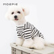 MOEPIE狗狗衣服寵物泰迪貓咪衣服金毛大中小型犬薄款四季通用&新疆棉 黑色 L（推薦8-10斤）