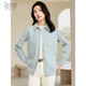 初申 春秋曠野美拉德厚款長(cháng)袖襯衫女復古疊穿休閑襯衣外套S144C6001