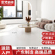 廣東柔光磚750x1500天鵝絨瓷磚客廳奶油白黃微水泥800x800地板磚 奶油米白-柔光 800x800mm