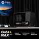 方糖機械大師 酷方 C+Max手提緊湊便攜 ITX/MATX側透水冷臺式 支持超長(cháng)顯卡 小機箱 側透機箱 水冷機箱 典雅黑 官方標配