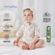 哈尼天空嬰兒夏季薄款連體衣紗布衣服寶寶夏裝和尚服短袖外出服睡衣 茵茵云 73cm