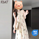 FSAT法式無(wú)袖背心碎花連衣裙子女夏季2025新款設(shè)計(jì)感早春氣質(zhì)長(zhǎng)裙 碎花裙【早春季開(kāi)春韓系穿搭/202 M 45/55kg