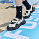 FILA FUSION斐樂潮牌瑪麗珍涼鞋女鞋2025春夏涼拖魔術(shù)貼海螺沙灘鞋
