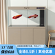 liangcai亮彩生態(tài)底濾德彩中大型魚(yú)缸現代風(fēng)客廳落地超白玻璃智能水族箱 星空銀 德彩 長(cháng)100寬50”缸高75+柜高80cm