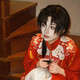 班達熊解雨臣cos服幼年盜墓筆記明制解語(yǔ)花cosplay古風(fēng)卡通周邊c服 解雨臣紅色立領(lǐng)衫+紅色3米裙擺+云肩 S