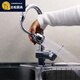 葉余加長(cháng)延伸水龍頭廚房家用洗手池360°萬(wàn)向旋轉增壓花灑防濺水起泡 加長(cháng)防濺款【二檔軟管】配配件：