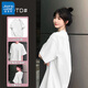 真維斯（Jeanswest）純棉短袖女款2025新款夏季潮流t恤女韓版圓領(lǐng)上衣夏日多巴胺穿搭 白色 純色 L
