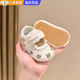 明月歸春夏嬰幼兒鞋軟底防滑防踢透氣網鞋學步鞋0-1歲男女寶寶鞋子涼鞋 卡其色16碼【內長12cm】