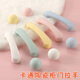 訊唐彩色圓形拉手兒童房可愛(ài)衣柜門(mén)櫥柜雙孔把手莫蘭迪粉藍色小拉手 【升級版】亞光白-圓球 【配送安裝螺絲】