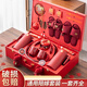赟婭陪嫁物品女方全套高檔結(jié)婚用品大全聚寶喜盆結(jié)婚娘家備婚嫁妝套裝 陪嫁套裝大肚米奇杯26件套