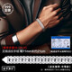 VGCCK999足銀純銀古巴手鏈男款S扣實心霸氣潮流粗情侶手環(huán)送男女友禮物 寬11mm（21厘米）44克