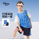 迪士尼（DISNEY）男童時尚短袖短褲套裝六一兒童節(jié)中大童兩件套25夏DA521AE33藍150