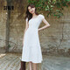 森馬（Semir）連衣裙女白月光氣質(zhì)溫柔夏季2025蝴蝶結(jié)優(yōu)雅U領(lǐng)長(zhǎng)裙109325114004