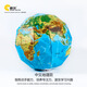 中文地球儀創(chuàng  )意紙模型diy地理手工制作折紙立體拼圖拼裝玩具懸掛 【20cm】中文地理