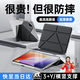 犀狼【2025最新款】適用小米平板7/7Pro保護(hù)殼6SPro保護(hù)套Pad7磁吸防摔全包氣囊折疊升級(jí)性能散熱皮套 【經(jīng)典黑】Y型多角度支撐｜性能皮革｜帶筆槽 小米平板6S Pro 12.4英寸