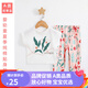 PEPEMAMA兒童專(zhuān)享夏季純棉短袖T恤防蚊褲嬰幼童薄款 防蚊褲套堅貞劍蘭 110