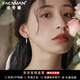 法卡曼珍珠耳釘女小流蘇耳環(huán)2025新款高級感耳飾520情人節(jié)禮物 羽情耳環(huán)