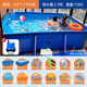 獵鋼狼大型成人支架游泳池超大號家用充氣游泳池兒童戲水池戶(hù)外移動(dòng)泳池 加厚夾布2.6*1.7m【豪華套餐】