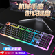 栢啟歆機(jī)械手感游戲鍵盤(pán) 炫光背光電競(jìng)USB有線(xiàn)懸浮按鍵鍵盤(pán)薄膜高顏值男女生辦公臺(tái)式電腦筆記本通用外設(shè) 919炫光有線(xiàn)鍵盤(pán)黑色【104鍵】