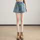絲柏舍寬松款牛仔褲2026夏裝新款女裝時(shí)尚高腰通勤水洗短褲