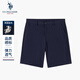 U.S. POLO ASSN.休閑短褲男商務(wù)休閑五分褲干爽透氣中褲夏季男 深藍色  35 