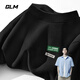 GLM絨德T恤男秋冬季內(nèi)穿保暖舒適輕膚青少年居家睡覺衣服半 黑#雙色標X L