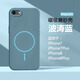 領(lǐng)殼帝 適用蘋(píng)果8/7手機殼磁吸細紋iPhone8Plus保護套大孔超薄裸機磨砂防摔高級感網(wǎng)紅7Plus無(wú)線(xiàn)充 【波濤藍】柔感超薄MagSafe細圈磁吸 蘋(píng)果8Plus
