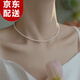 顏如飾巨細(xì)正圓強(qiáng)光米粒項(xiàng)鏈輕奢女高級感鎖骨鏈生日禮物送女朋友 L1866仿珍珠項(xiàng)鏈3mm
