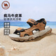 駱駝牌 戶(hù)外沙灘涼鞋男透氣休閑鞋兩用休閑拖鞋 P15M307026 駝色 39