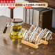 古德窯 茶壺泡茶壺茶水分離飄逸杯2025新款玻璃內(nèi)膽一鍵過濾泡茶杯茶具 透明款飄逸茶壺套裝+6杯+杯架