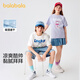 巴拉巴拉童裝兒童短袖t恤男童上衣大童女童速干夏裝純棉 粉紫70048 150