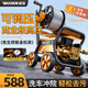 威猛洗車機大功率高壓水槍220V家庭用清洗機家用商用強力工業(yè)洗地神器 4200W 颶能可調(diào)壓M9純銅接頭+25米管長水槍