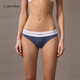 Calvin Klein內衣【女神節禮物摩登引力帶】女士ck羅紋性感比基尼三角內褲女 FCG-深空藍 1條 M