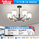 斯邁歐 主客廳led吊燈2025新款新中式現(xiàn)代簡約大氣店鋪商用餐廳燈具大全 85%選擇-黑-6頭-單色白光-D-181